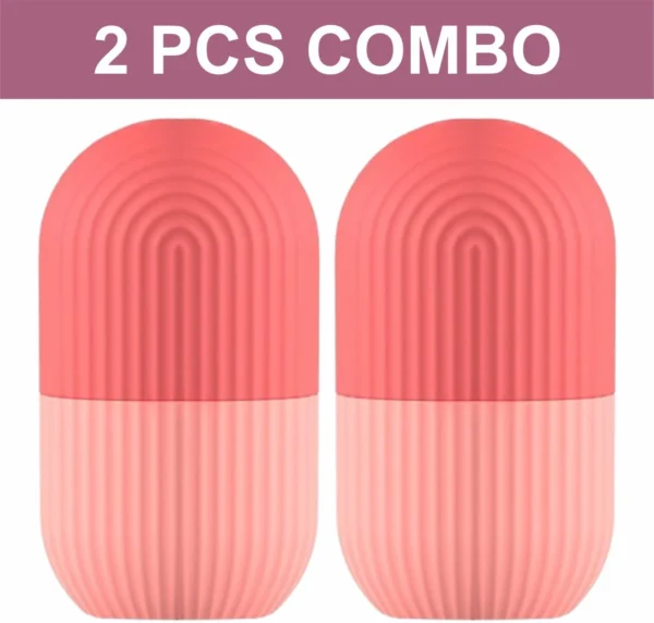 eyurva 2 Pcs facial ice roller reusable | ice massage roller | ice cube roller