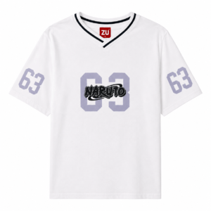 Anime Graphic Oversized V-Neck T-Shirt